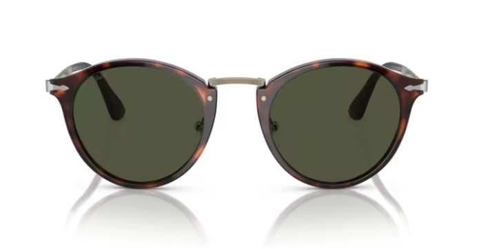Óculos Solar PERSOL 3166-S 51-22 24/31 (Acetato Havana Marrom Degradê e Prata/Lentes Cristal G15)