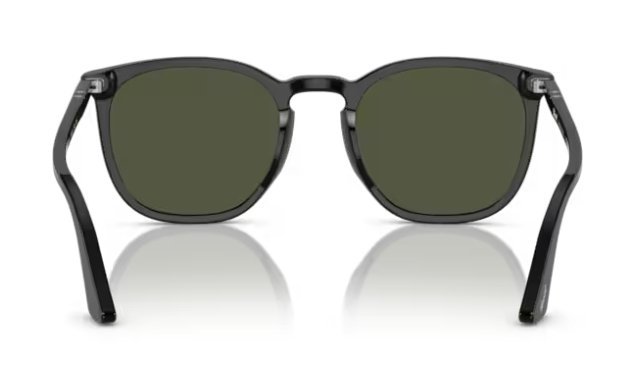 Óculos Solar PERSOL 3316-S 54-21 95/31 (Acetato Preto Brilhante/Lentes Cristal G15)