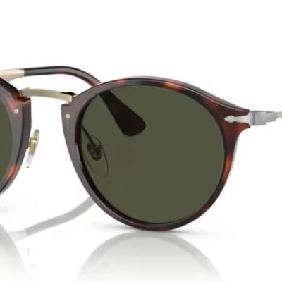 Óculos Solar PERSOL 3166-S 51-22 24/31 (Acetato Havana Marrom Tartaruga e Prata/Lentes Cristal G15)