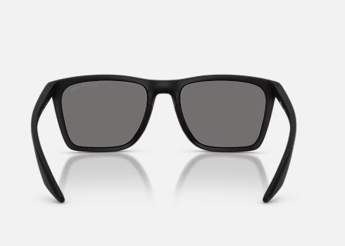 Óculos Solar PRADA LINEA ROSSA SPS B08 56-19 1BO-02G (Acetato Emborrachado Preto Fosco/Lentes Cinza Polarizadas)