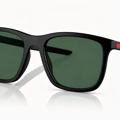 Óculos Solar PRADA LINEA ROSSA SPS 10W 54-19 1BO-06U (Acetato Preto Fosco/Lentes Verde Tuning)