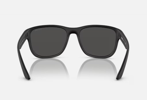 Óculos Solar PRADA LINEA ROSSA SPS 01U 59-19 DG0-5S0 (Acetato Emborrachado Preto Fosco/Lentes Cinza)