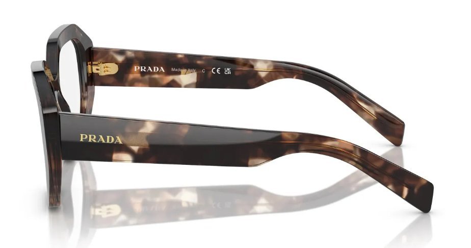 Óculos Receituário PRADA VPR A07 52-17 07R-1O1 (Acetato Mesclado Caramelo)