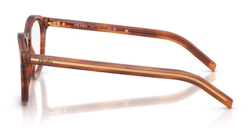 Óculos Receituário PRADA VPR C04 51-22 27F-1O1 (Acetato Marrom Mesclado)