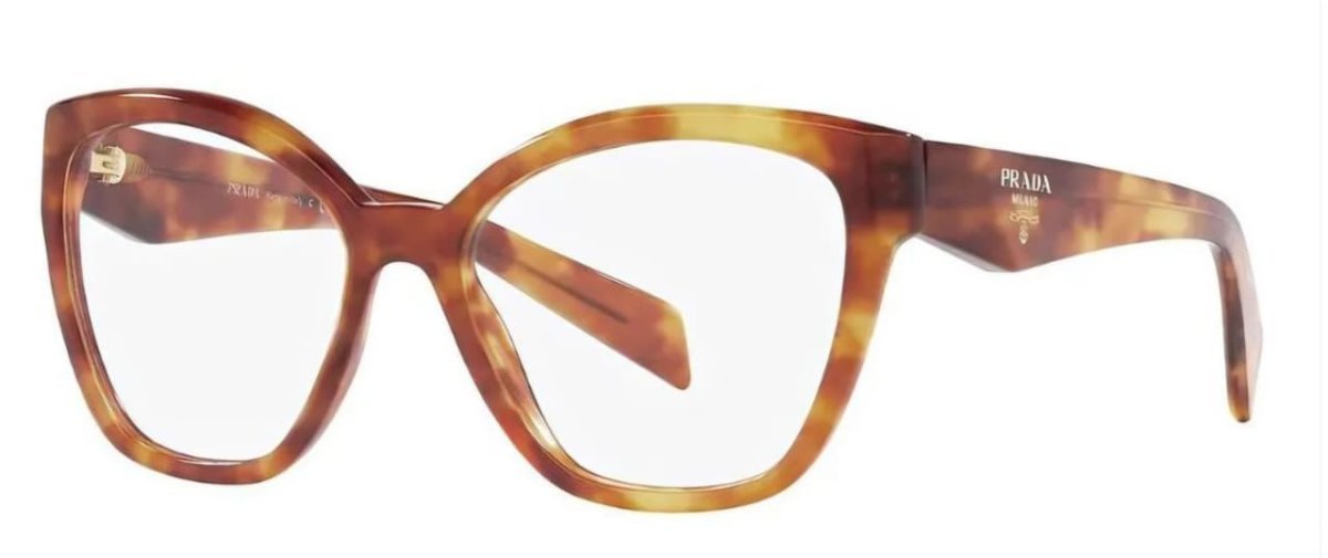 Óculos Receituário PRADA VPR 20Z 54-17 10L-1O1 (Acetato Marrom Mesclado)