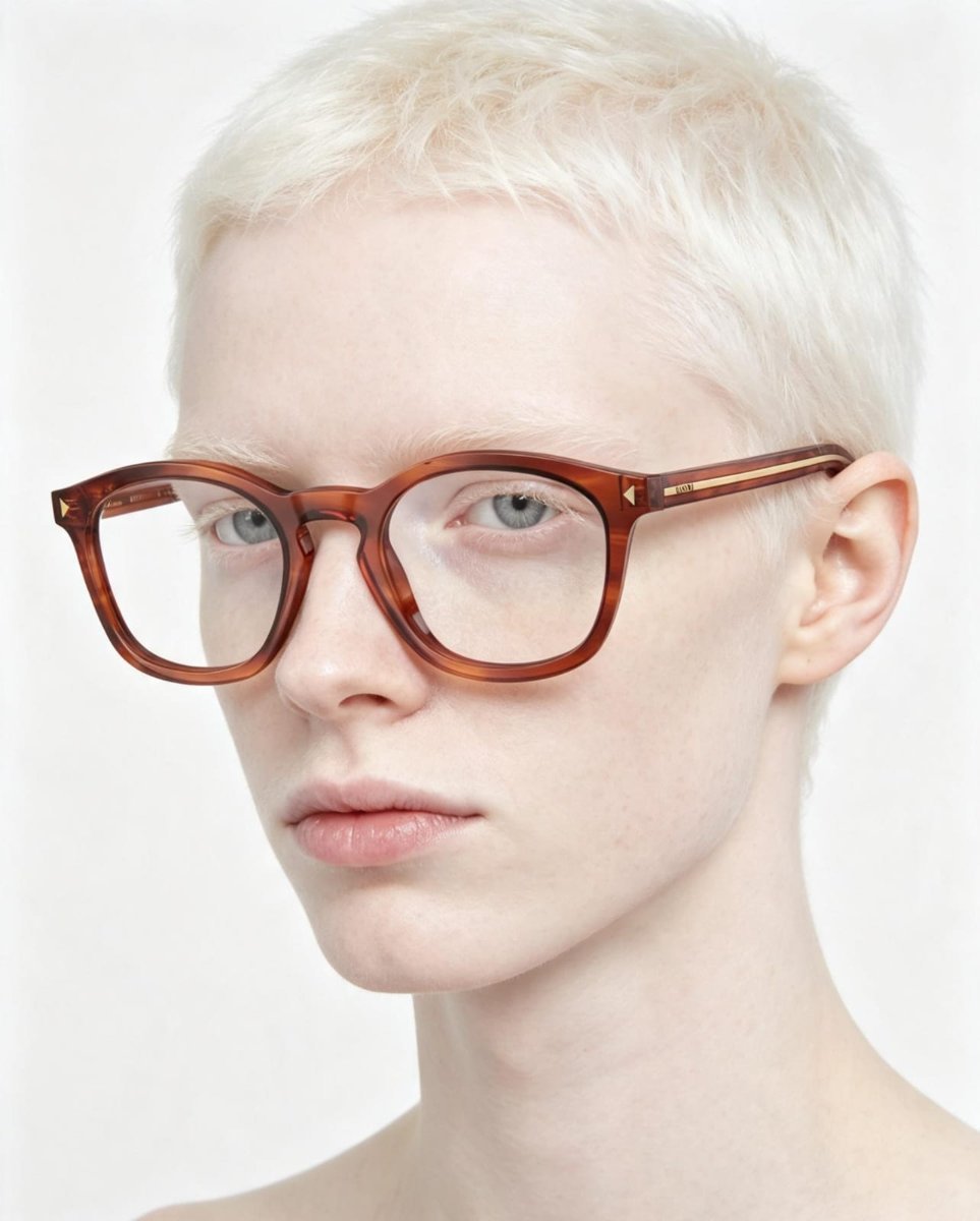 Óculos Receituário PRADA VPR C04 51-22 27F-1O1 (Acetato Marrom Mesclado/Hastes em Acetato e Metal Dourado)