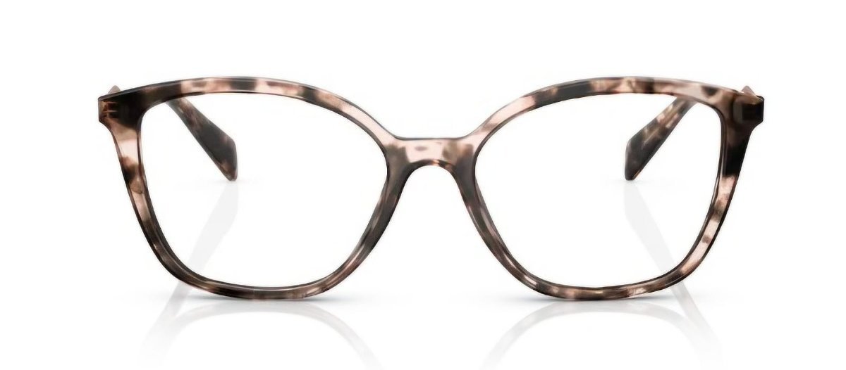 Óculos Receituário PRADA VPR 02Z 54-17 ROJ-1O1 (Acetato Rosê Tartaruga/Hastes em Metal Dourado)