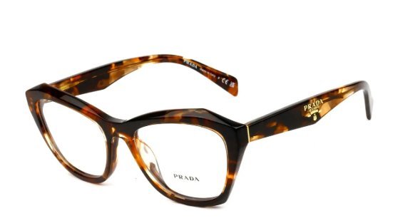 Óculos Receituário PRADA VPR A20 54-18 14P-1O1 (Acetato Marrom Mesclado)