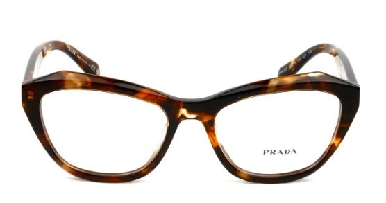 Óculos Receituário PRADA VPR A20 54-18 14P-1O1 (Acetato Marrom Mesclado)