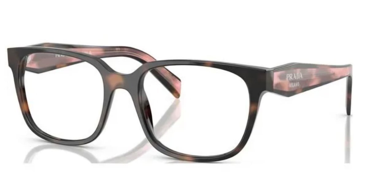 Óculos Receituário PRADA VPR 17Z 54-18 23A-1O1 (Acetato Tartaruga/Hastes Tartaruga e Rosê)