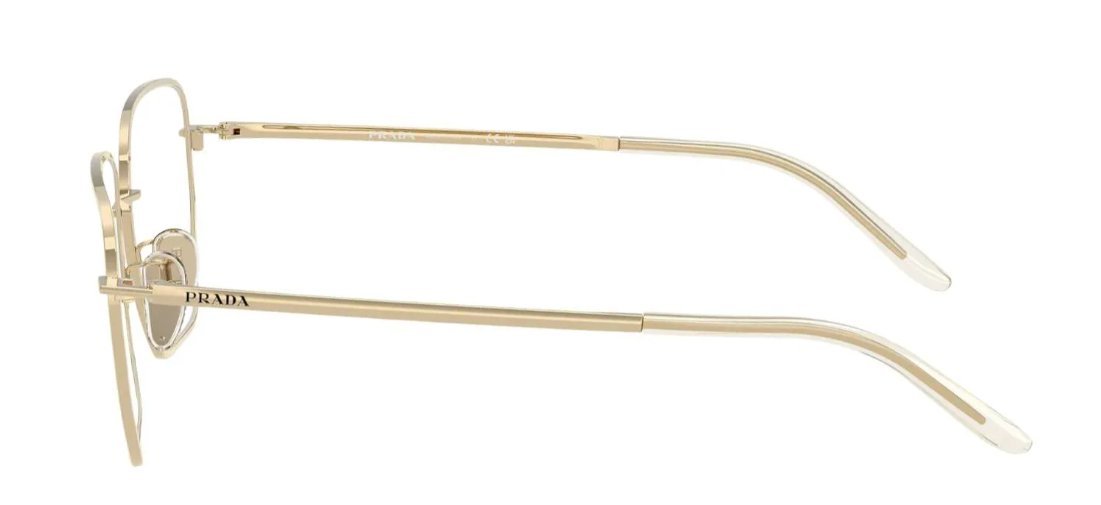 Óculos Receituário PRADA VPR C51-D 54-17 ZVN-1O1 (Metal Dourado Brilhante)