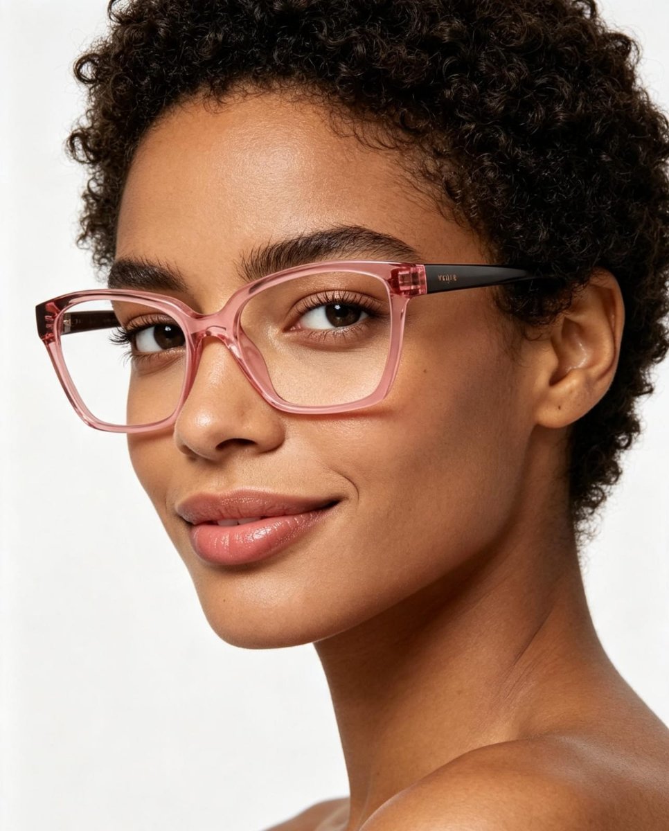 Óculos Receituário VOGUE VO 5722-L 53-16 2939 (Acetato Rosê Translúcido/Hastes Uva)
