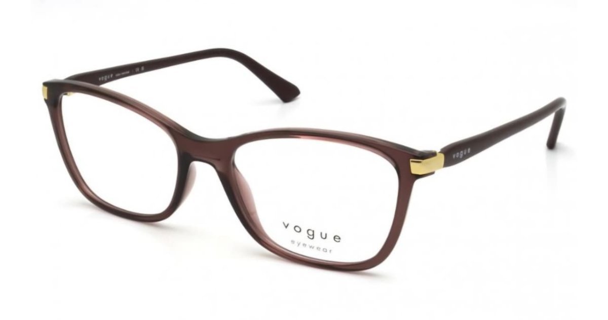 Óculos Receituário VOGUE VO 5378-L 53-17 2981 (Acetato Marrom Translúcido)