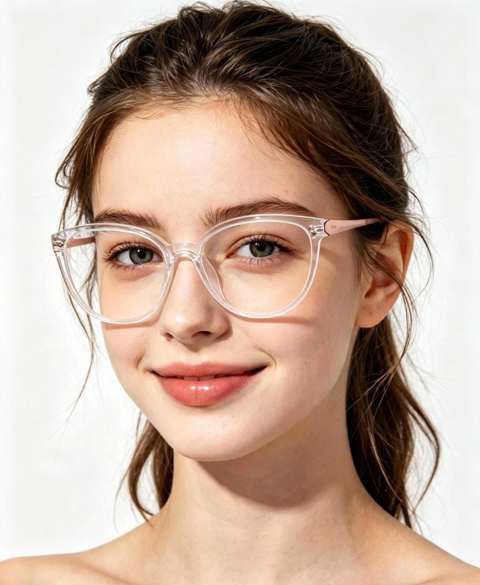 Óculos Receituário VOGUE VO 5721-L 53-17 W745 (Acetato Transparente/Hastes em Metal Dourado Rosê)