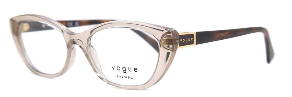 Óculos Receituário VOGUE VO 5425-B 54-17 2990 (Acetato Caramelo Translúcido/Hastes Acetato Marrom Tartaruga)