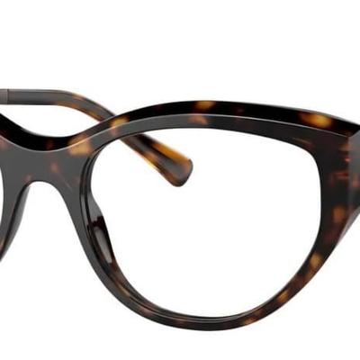 Óculos Receituário VOGUE VO 5560 53-18 W656 (Acetato Marrom Tartaruga/Hastes em Metal Marrom e Dourado)